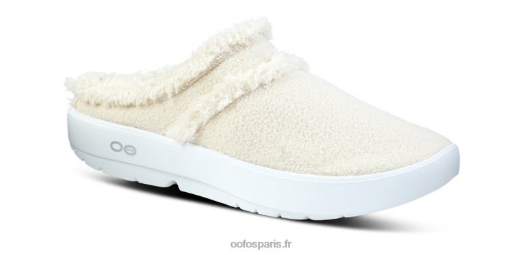 beige OOFOS chaussure mule oocoozie femme 0RRFT109