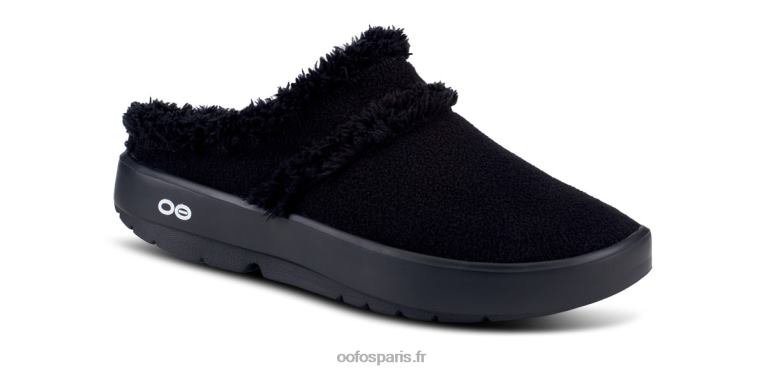 noir OOFOS chaussure mule oocoozie femme 0RRFT104