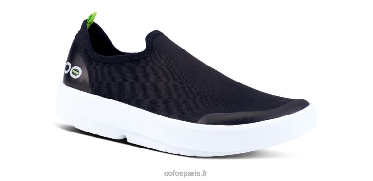 blanc noir OOFOS chaussure basse oomg eezee pour femme 0RRFT80