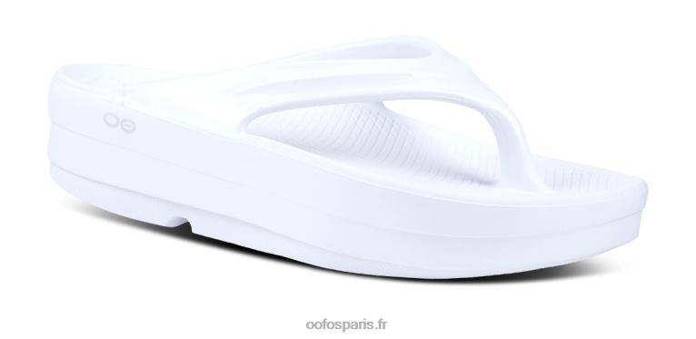 blanc OOFOS sandale oomega oolala pour femme 0RRFT67