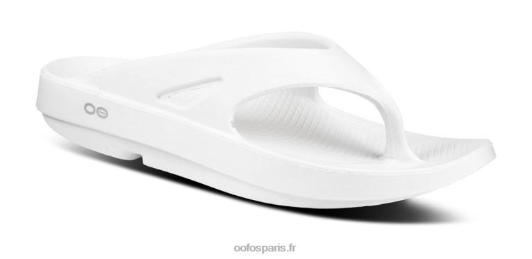 blanc OOFOS sandale originale pour femme 0RRFT64