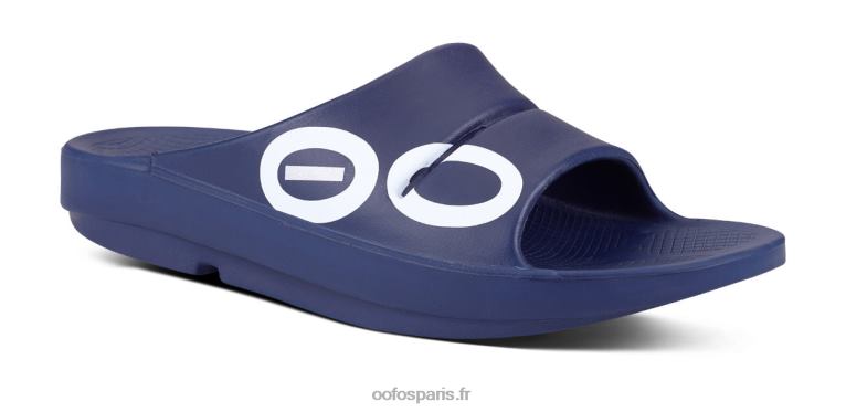 blanc marine OOFOS sandale à enfiler ooahh sport pour femme 0RRFT53