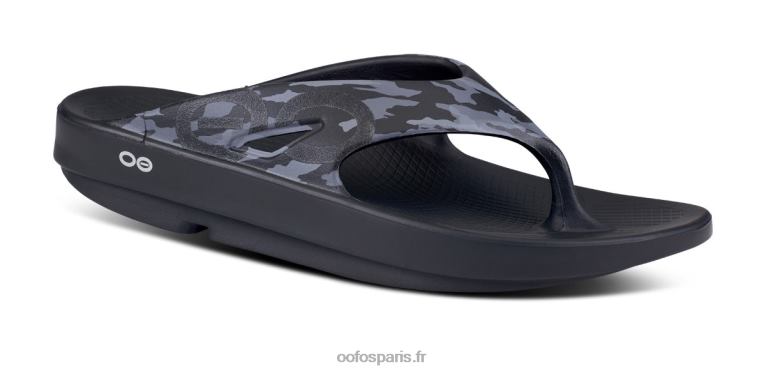 camouflage noir OOFOS sandale de sport ooriginal pour femmes 0RRFT58