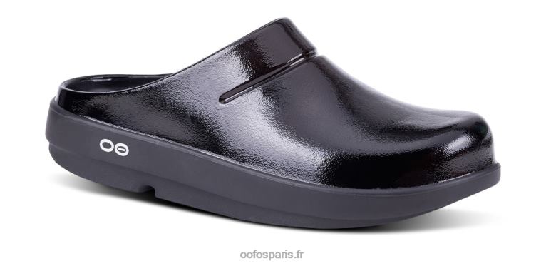 noir OOFOS sabot luxe oocloog femme 0RRFT96