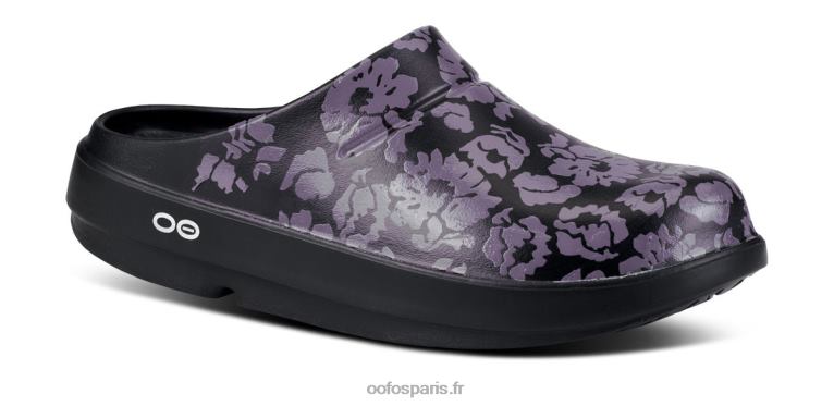 tropiques de minuit OOFOS sabot femme oocloog édition limitée 0RRFT91