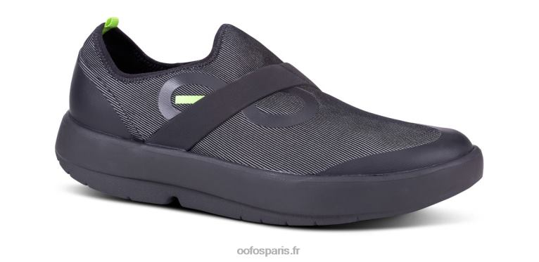 gris-noir OOFOS chaussure basse en fibre oomg pour hommes 0RRFT150