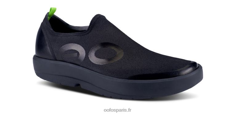 noir OOFOS chaussure basse oomg eezee pour homme 0RRFT156